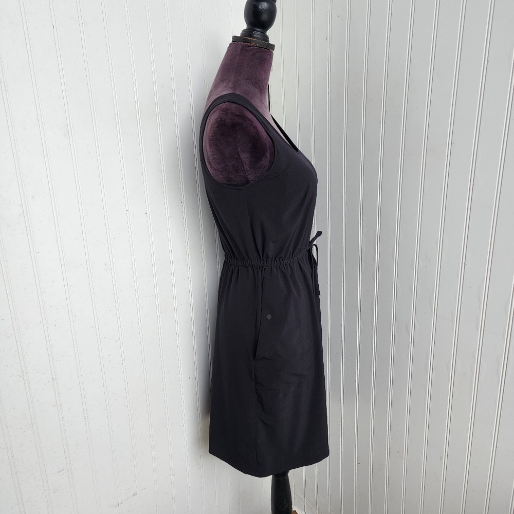 Soma Black Sleeveless Drawstring Waist Dress - Picture 5 of 15